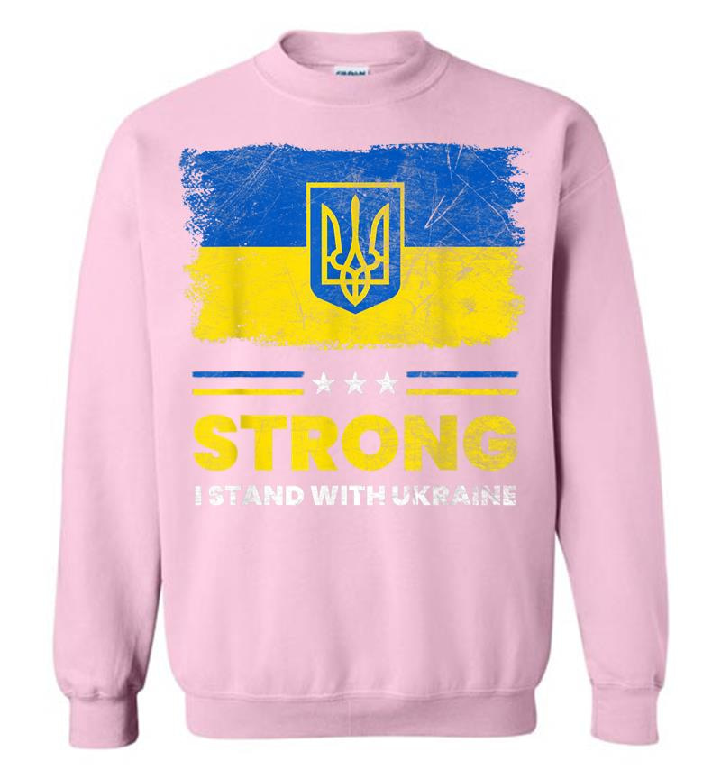 Inktee Store - I Stand With Ukraine Flag Ukrainian Flag Ukraine Sweatshirt Image