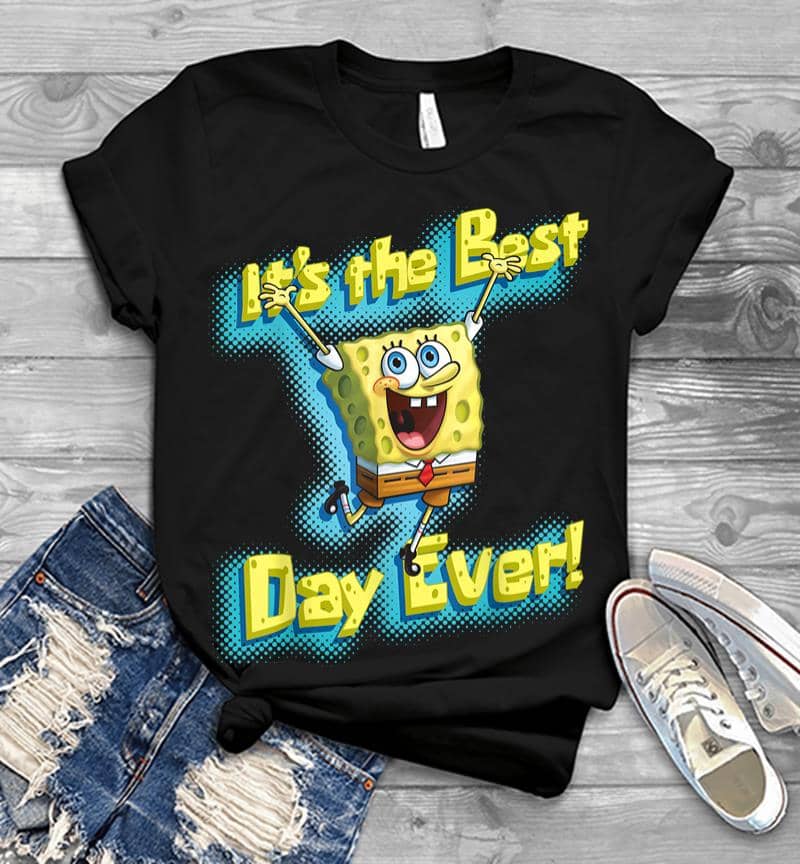 Mademark X Spongebob Squarepants Spongebob Squarepants Its The Best Day Ever Men T-Shirt