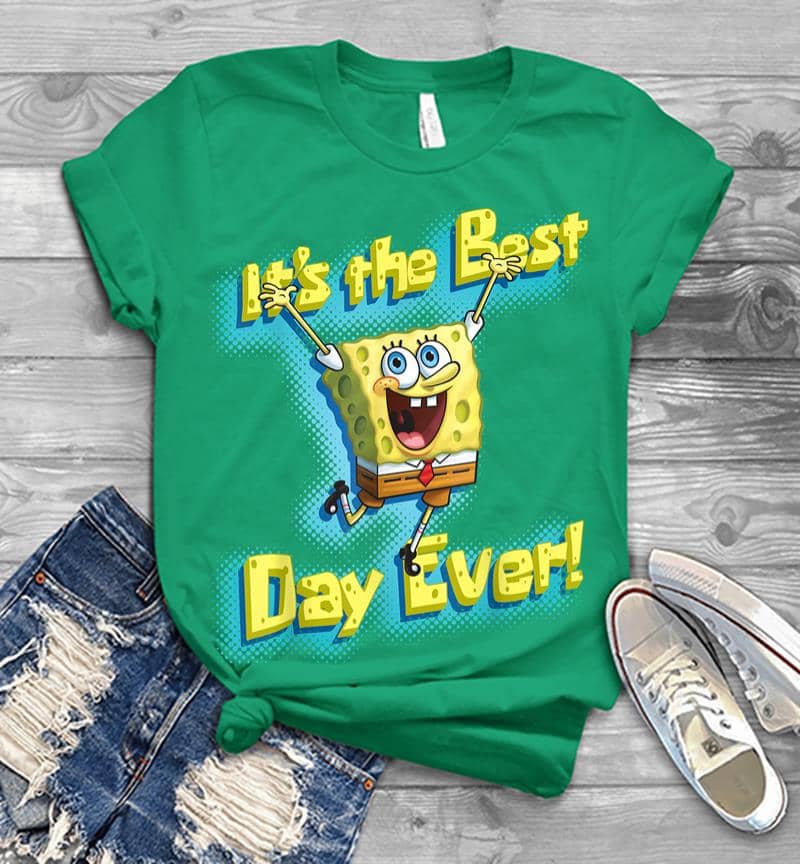 Inktee Store - Mademark X Spongebob Squarepants Spongebob Squarepants Its The Best Day Ever Men T-Shirt Image