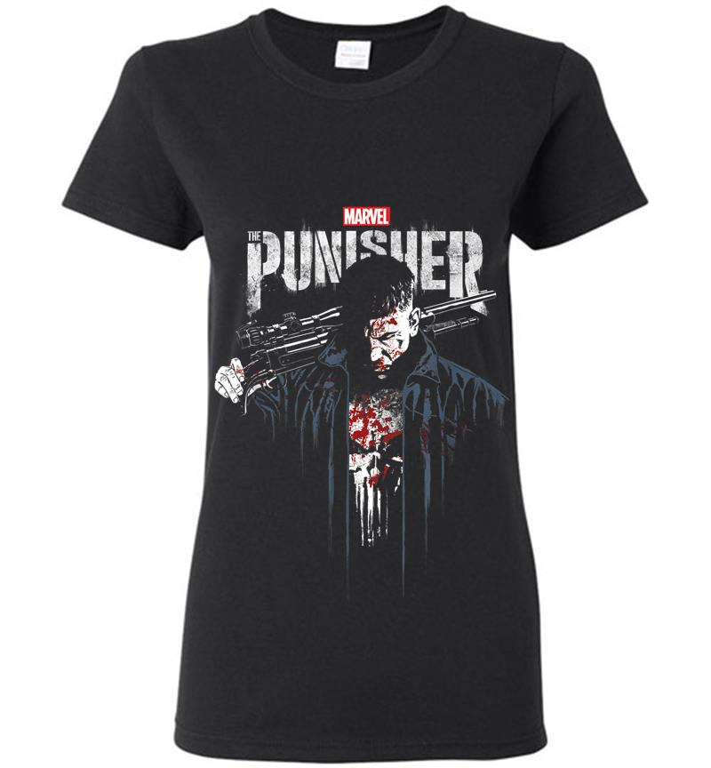 Marvel The Punisher Frank Castle Vigilante Womens T-Shirt
