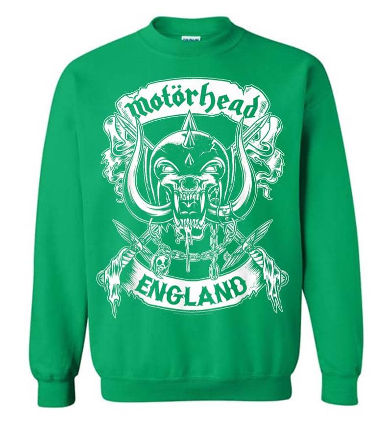 Inktee Store - Motrhead England Crossed Swords Sweatshirt Image