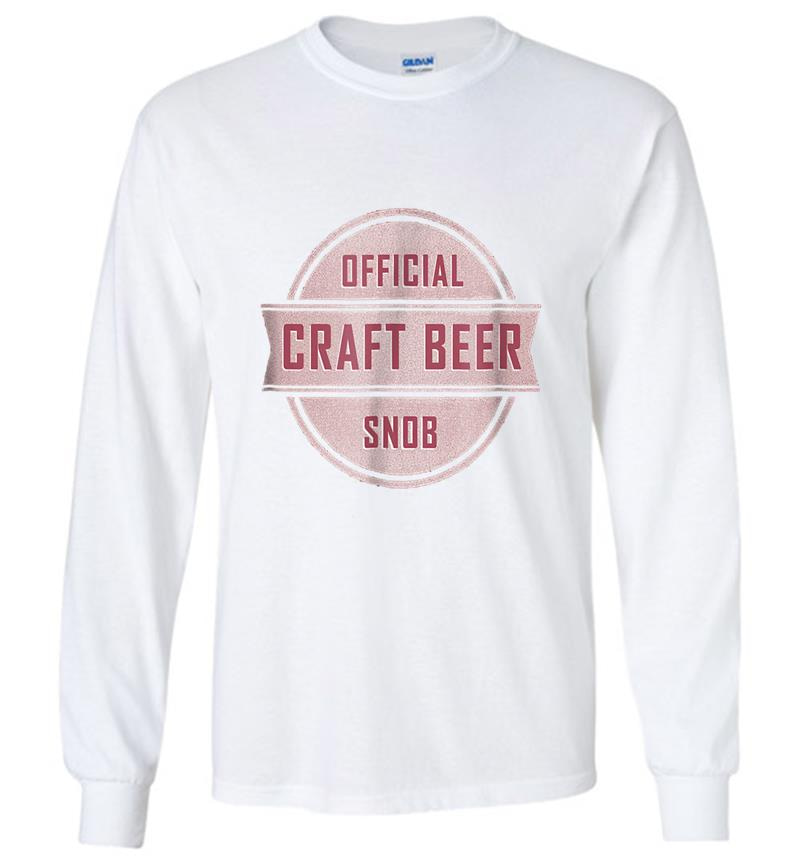 Inktee Store - Official Craft Beer Snob Long Sleeve T-Shirt Image
