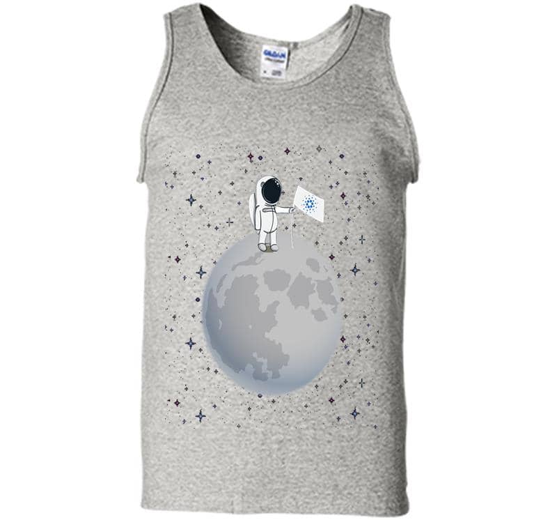 Official Logo To The Moon Cardano For Hodl Mens Tank Top