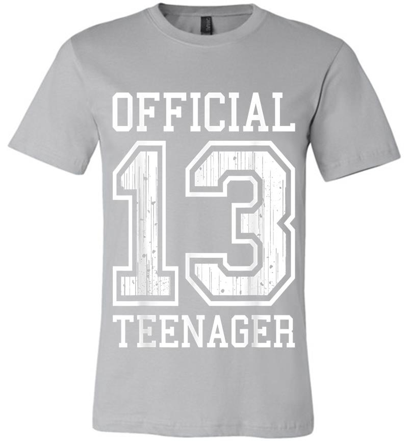 Inktee Store - Official Nager 13Th Birthday For Girls Or Boys 13 Premium T-Shirt Image