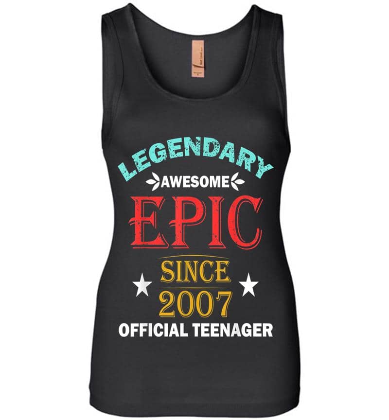 Official Nager 13Th Birthday Vintage 13 Years Old Womens Jersey Tank Top