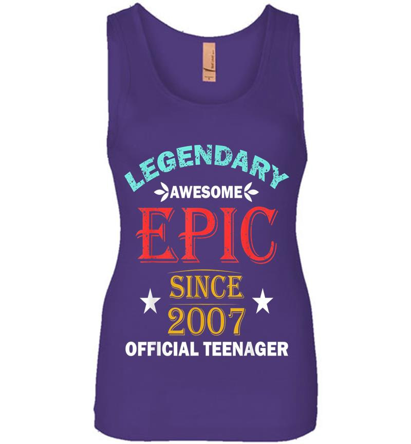 Inktee Store - Official Nager 13Th Birthday Vintage 13 Years Old Womens Jersey Tank Top Image