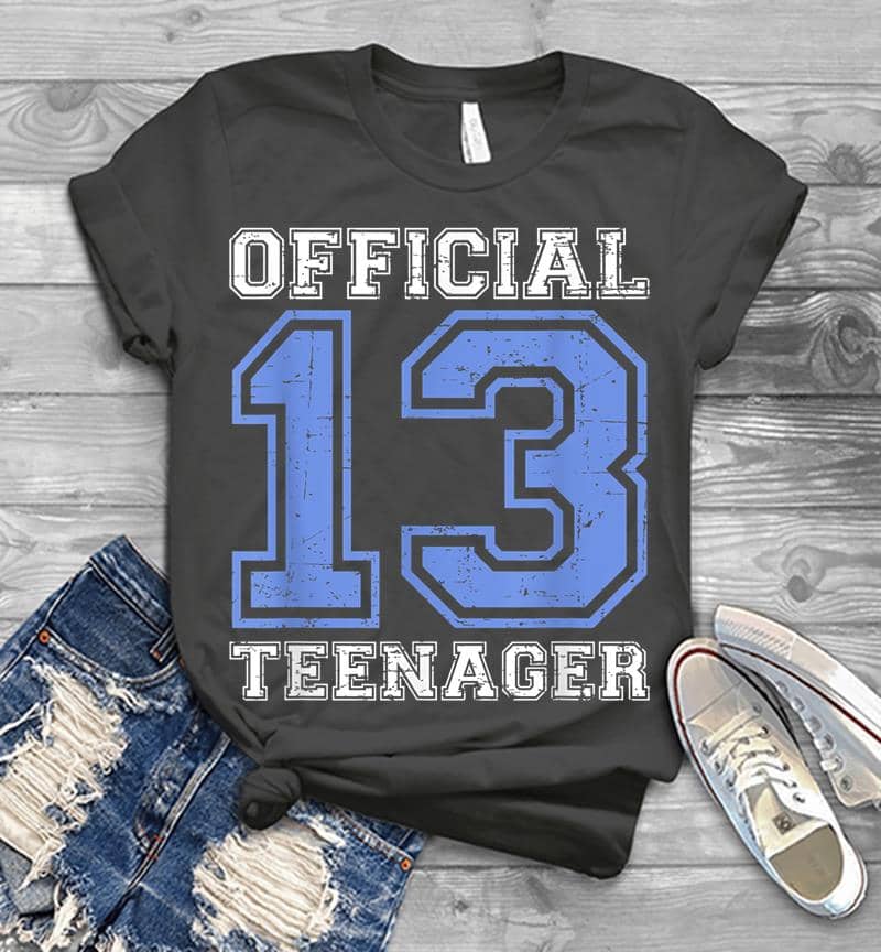 Inktee Store - Official Nager - Blue 13Th Birthday Boy Mens T-Shirt Image