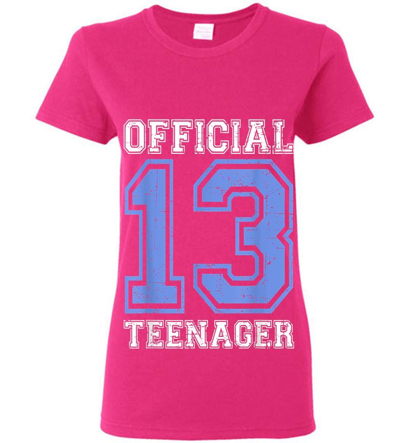 Inktee Store - Official Nager - Blue 13Th Birthday Boy Womens T-Shirt Image