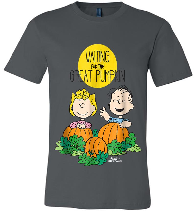 Peanuts Waiting Great Pumpkin Premium T-Shirt