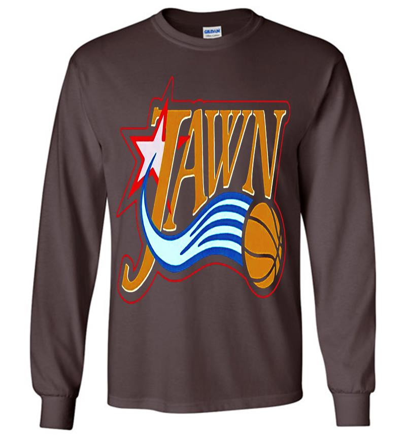 Inktee Store - Philadelphia Jawn Basketball Long Sleeve T-Shirt Image