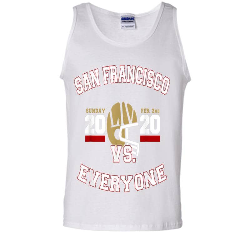 Inktee Store - San Francisco Vs Everyone Super Football 2020 Mens Tank Top Image