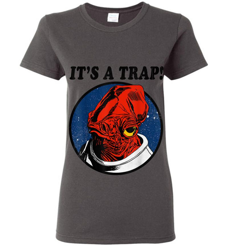 Inktee Store - Star Wars Admiral Ackbar Its A Trap Quote Graphic Women T-Shirt Image