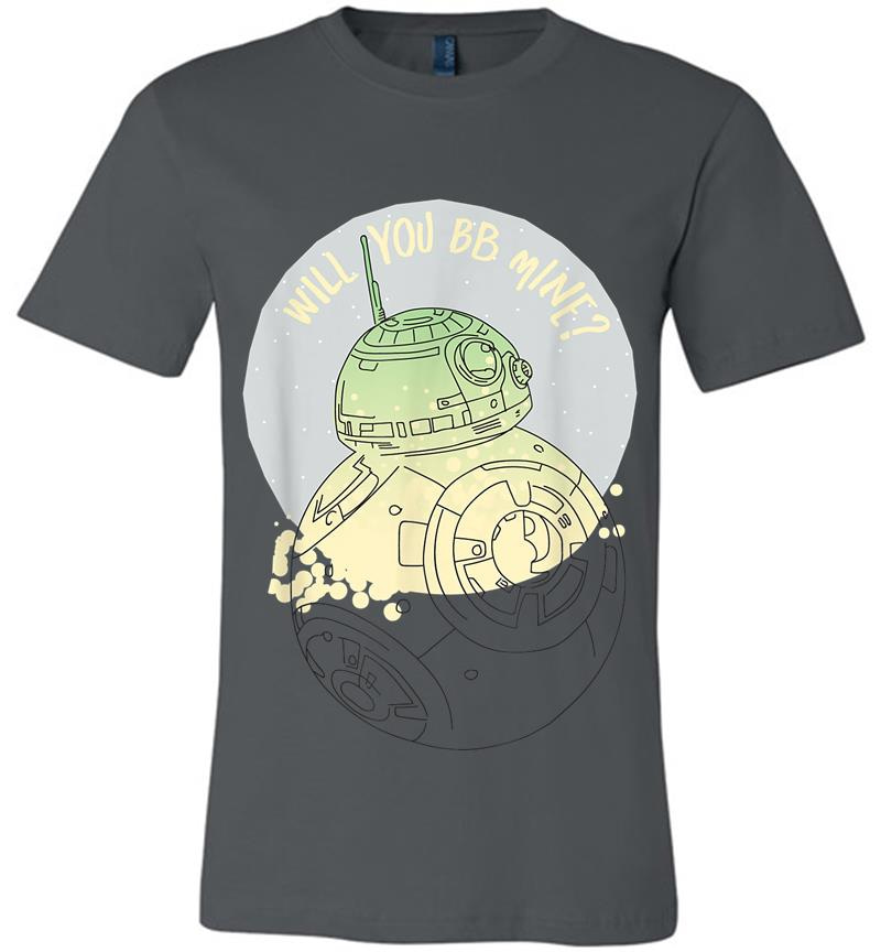 Star Wars Bb-8 Will You Bb Mine Valentine'S Day Premium T-Shirt
