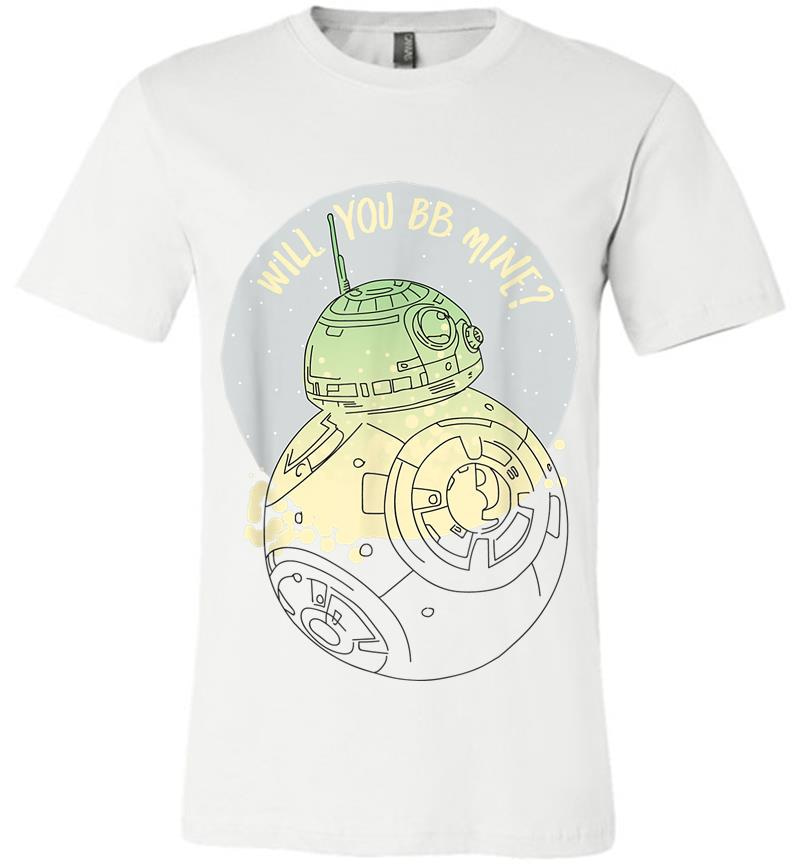 Inktee Store - Star Wars Bb-8 Will You Bb Mine Valentine'S Day Premium T-Shirt Image