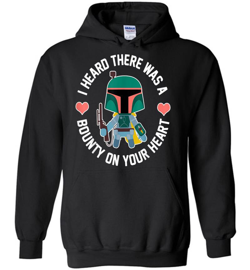 Star Wars Boba Fett Bounty Heart Valentine'S Graphic Hoodies