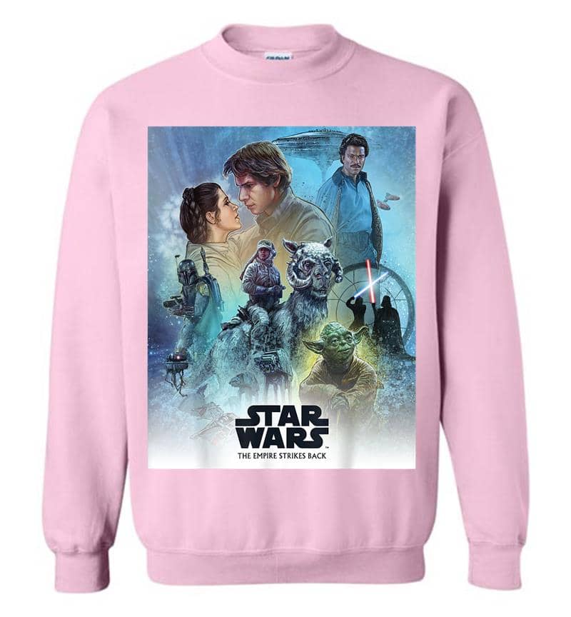 Inktee Store - Star Wars Celebration Mural Empire Strikes Back Logo Sweatshirt Image