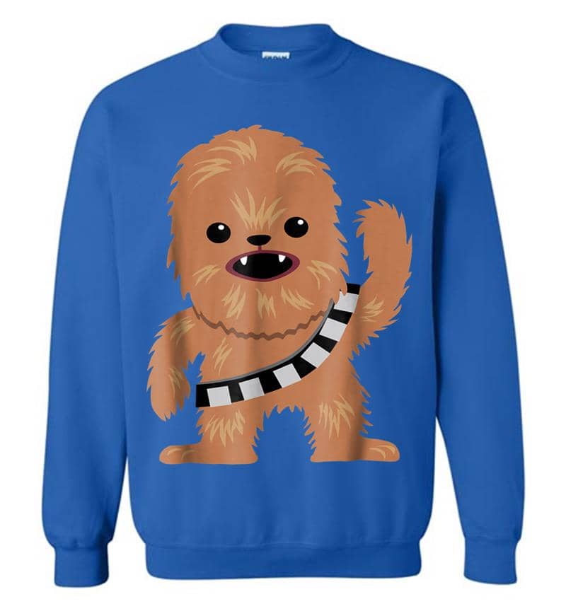 Inktee Store - Star Wars Chewbacca Cutie Cartoon Chewie Graphic Sweatshirt Image