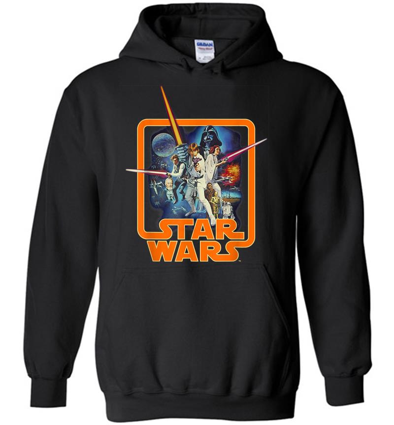 Star Wars Classic A New Hope Movie Badge Graphic Hoodies