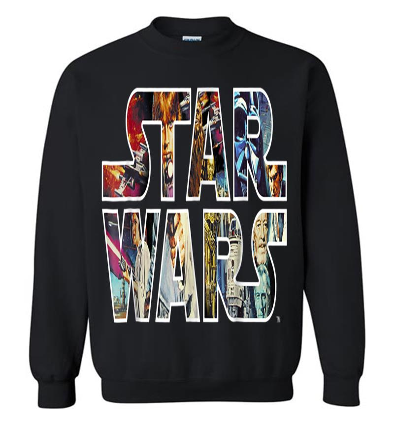 Star Wars Classic Movie Poster Logo Graphic Sweatshirt