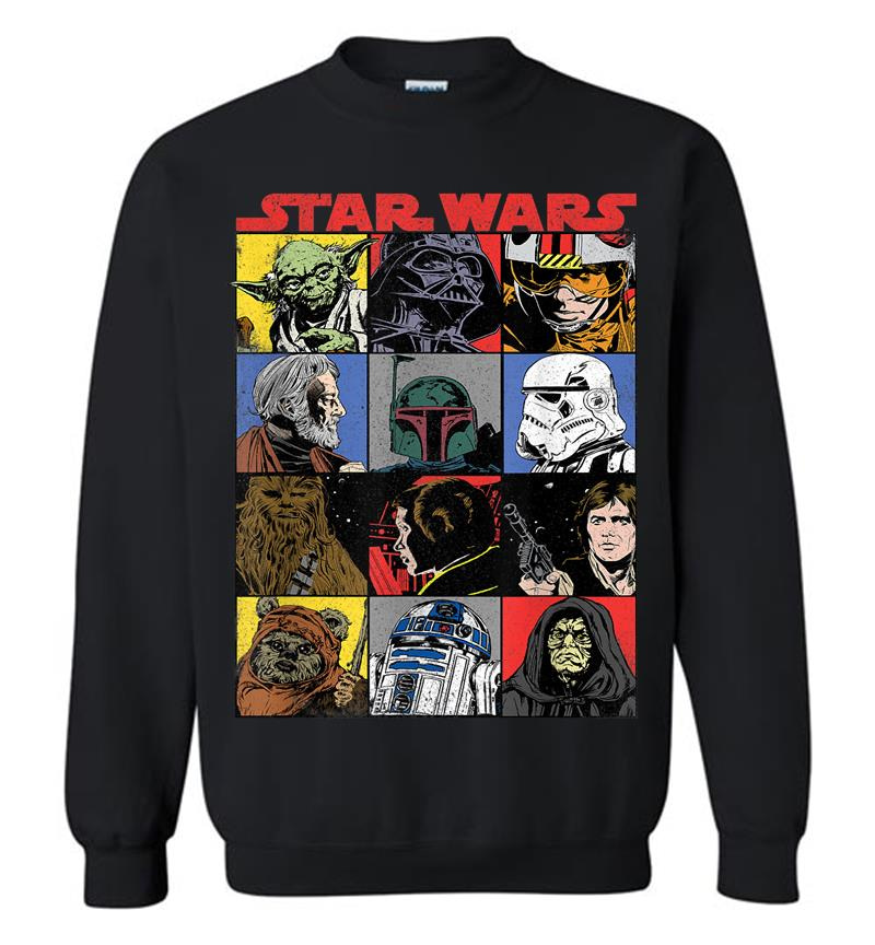 Star Wars Comic Strip Cartoon Group Sweatshirt