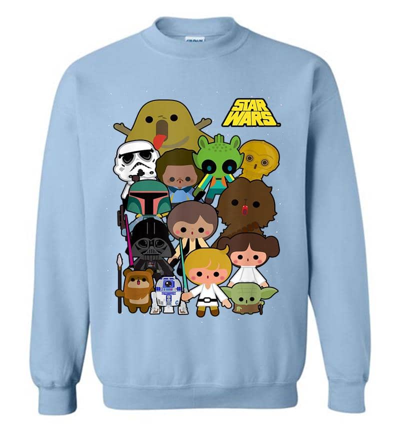 Inktee Store - Star Wars Cute Cartoon Character Group Kawaii Sweatshirt Image