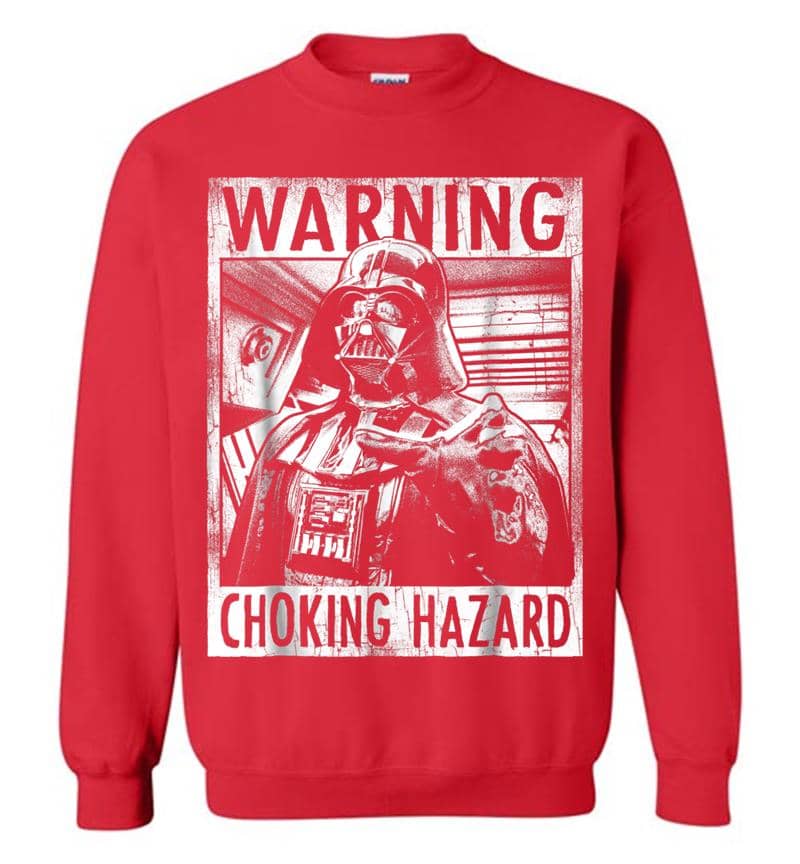 Inktee Store - Star Wars Darth Vader Choking Hazard Vintage Graphic Sweatshirt Image