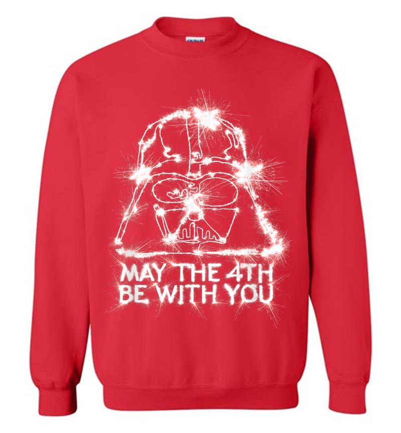 Inktee Store - Star Wars Darth Vader May The 4Th Be With You Sparkler Sweatshirt Image