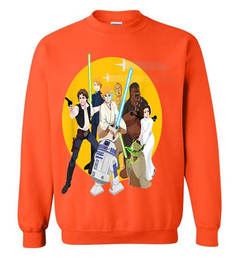 Inktee Store - Star Wars Galaxy Of Adventures Good Guys Sweatshirt Image