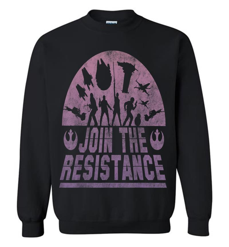 Star Wars Last Jedi Silhouette Join The Resistance Sweatshirt