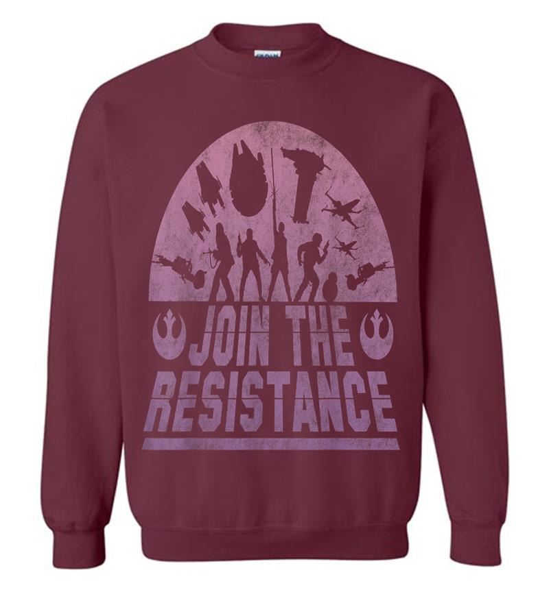 Inktee Store - Star Wars Last Jedi Silhouette Join The Resistance Sweatshirt Image