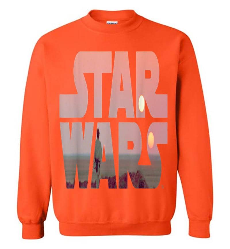 Inktee Store - Star Wars Logo Luke Skywalker Tatooine Sweatshirt Image