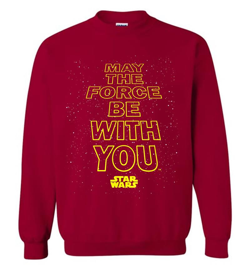 Inktee Store - Star Wars May The Force Be With You Quote Sweatshirt Image