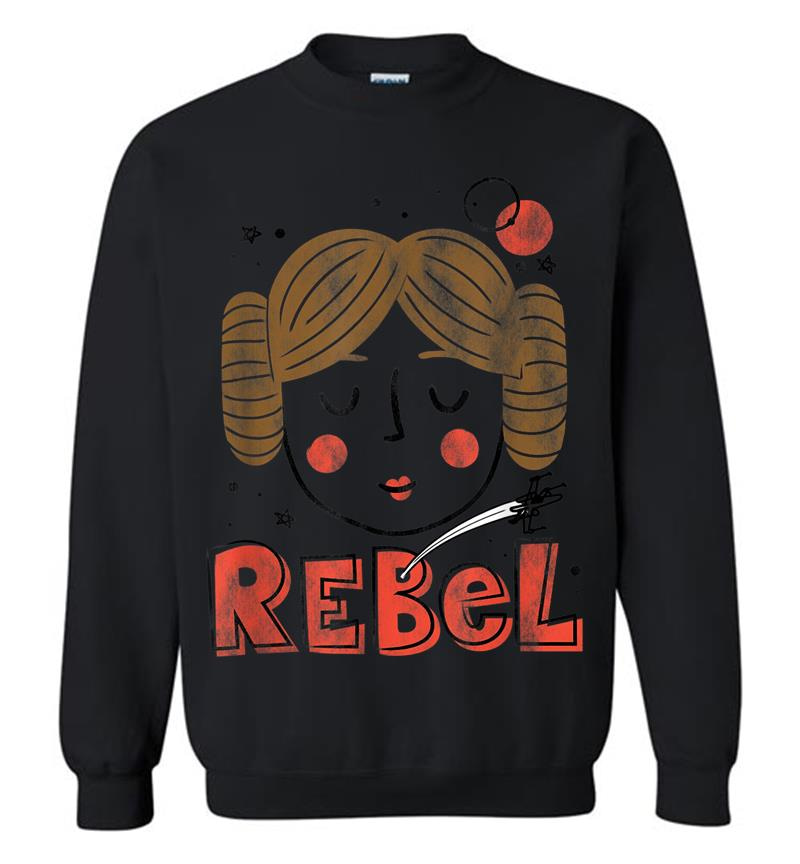 Star Wars Princess Leia Rebel Doodle Drawing Sweatshirt