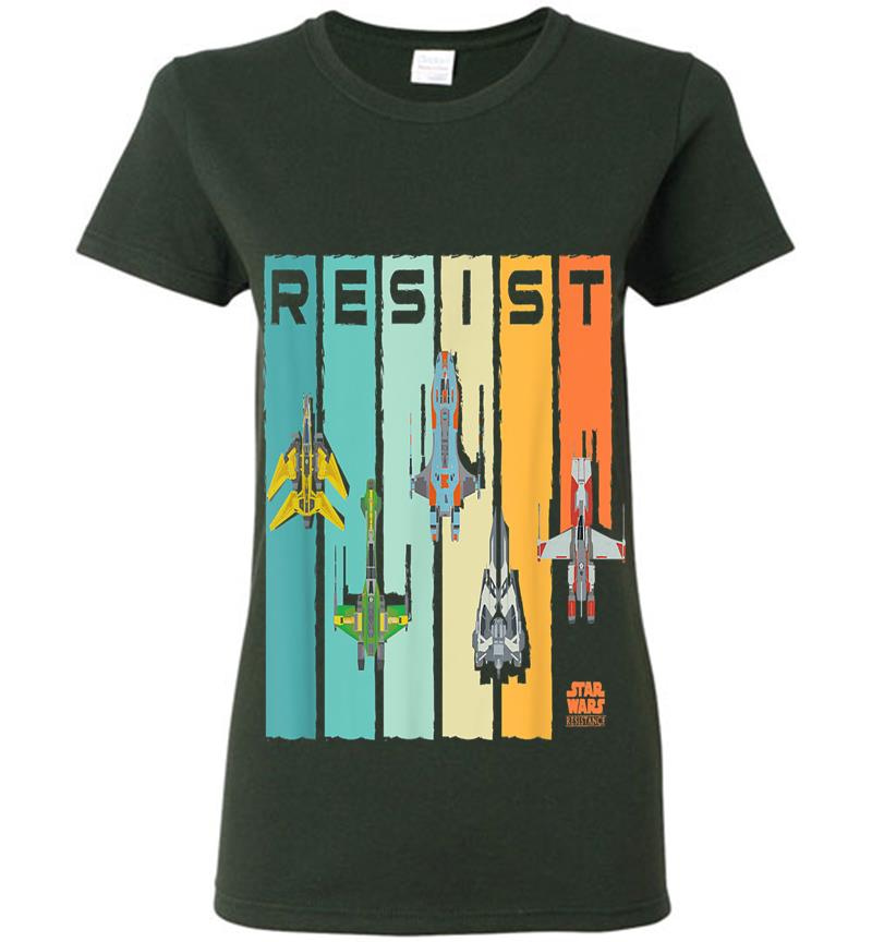 Inktee Store - Star Wars Resistance Fighter Jets Womens T-Shirt Image