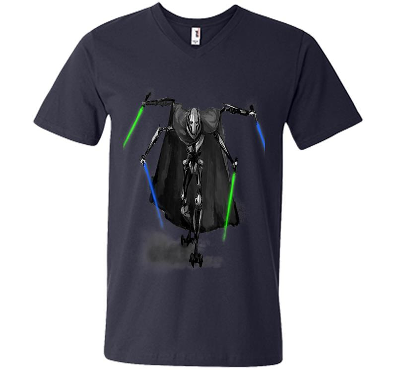 Inktee Store - Star Wars Revenge Of The Sith General Grievous V-Neck T-Shirt Image