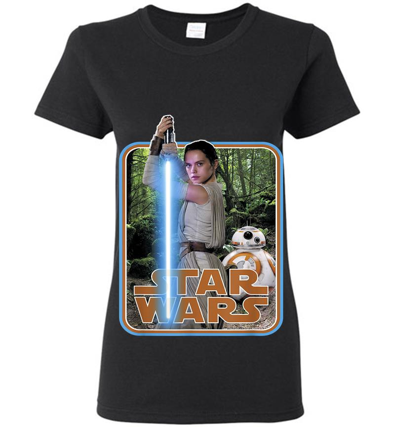 Star Wars Rey &Amp; Bb-8 Episode 7 Poster Sticker Womens T-Shirt