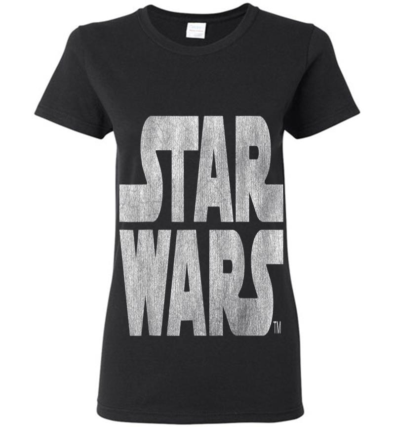 Star Wars Simple Vintage Logo Graphic Womens T-Shirt
