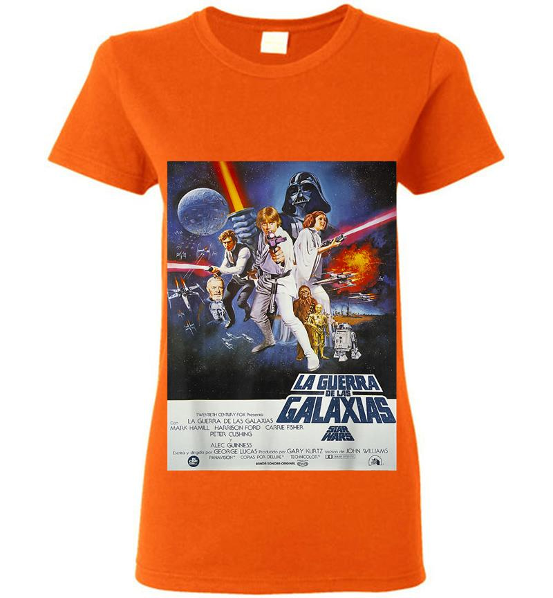 Inktee Store - Star Wars Spanish Movie Poster Womens T-Shirt Image