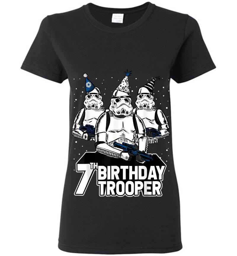 Star Wars Stormtrooper Party Hats Trio 7Th Birthday Trooper Womens T-Shirt