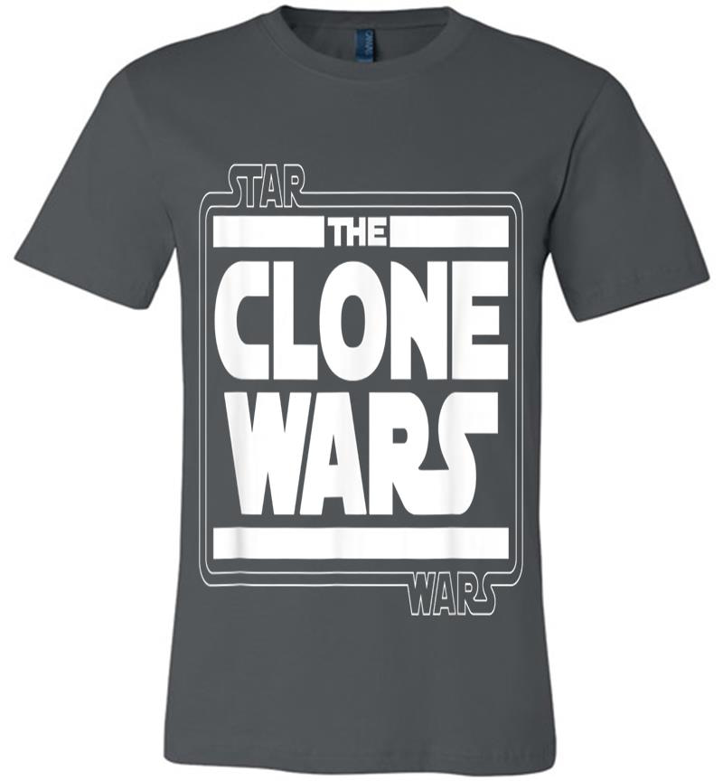 Star Wars The Clone Wars Logo Premium T-Shirt