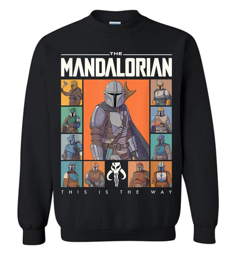 Star Wars The Mandalorian Character Grid This Is The Way Sweatshirt