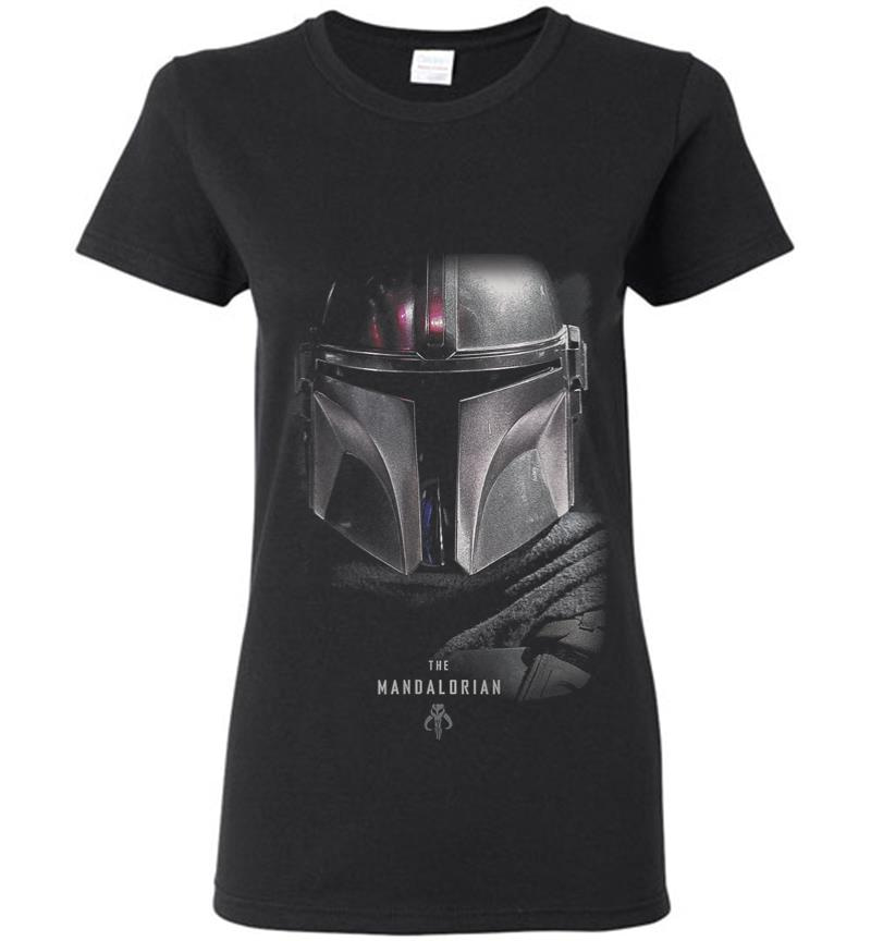 Star Wars The Mandalorian Dark Portrait Women T-Shirt