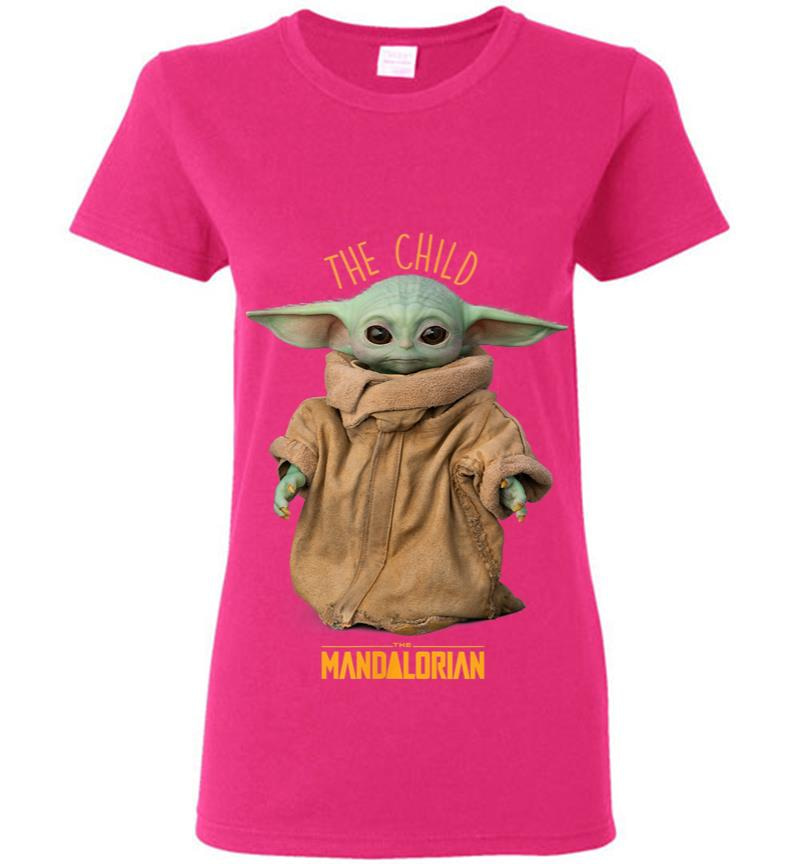 Inktee Store - Star Wars The Mandalorian The Child Cute Women T-Shirt Image
