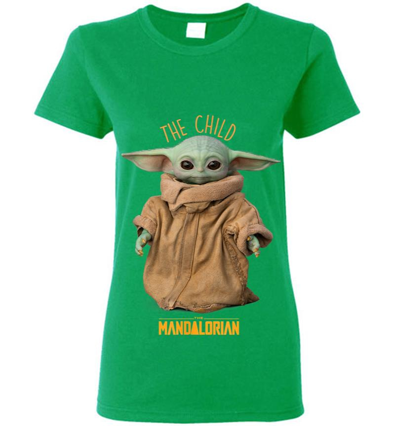 Inktee Store - Star Wars The Mandalorian The Child Cute Women T-Shirt Image