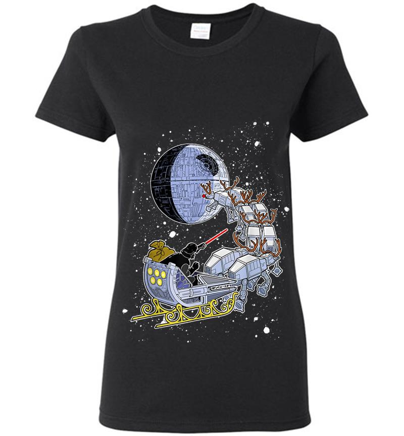 Star Wars Vader Open Sleigh Womens T-Shirt