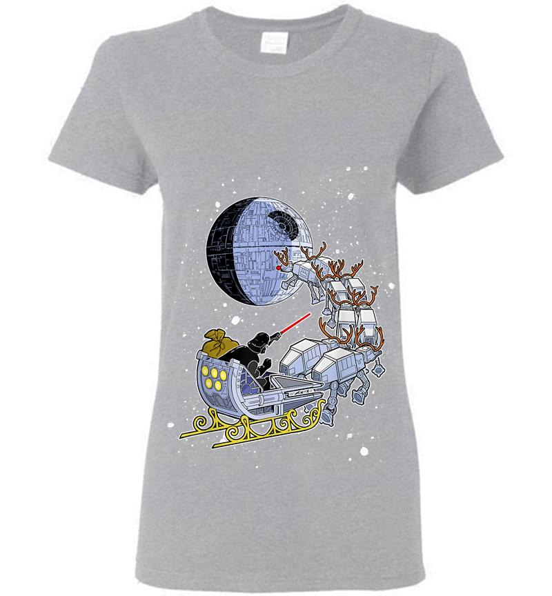 Inktee Store - Star Wars Vader Open Sleigh Womens T-Shirt Image