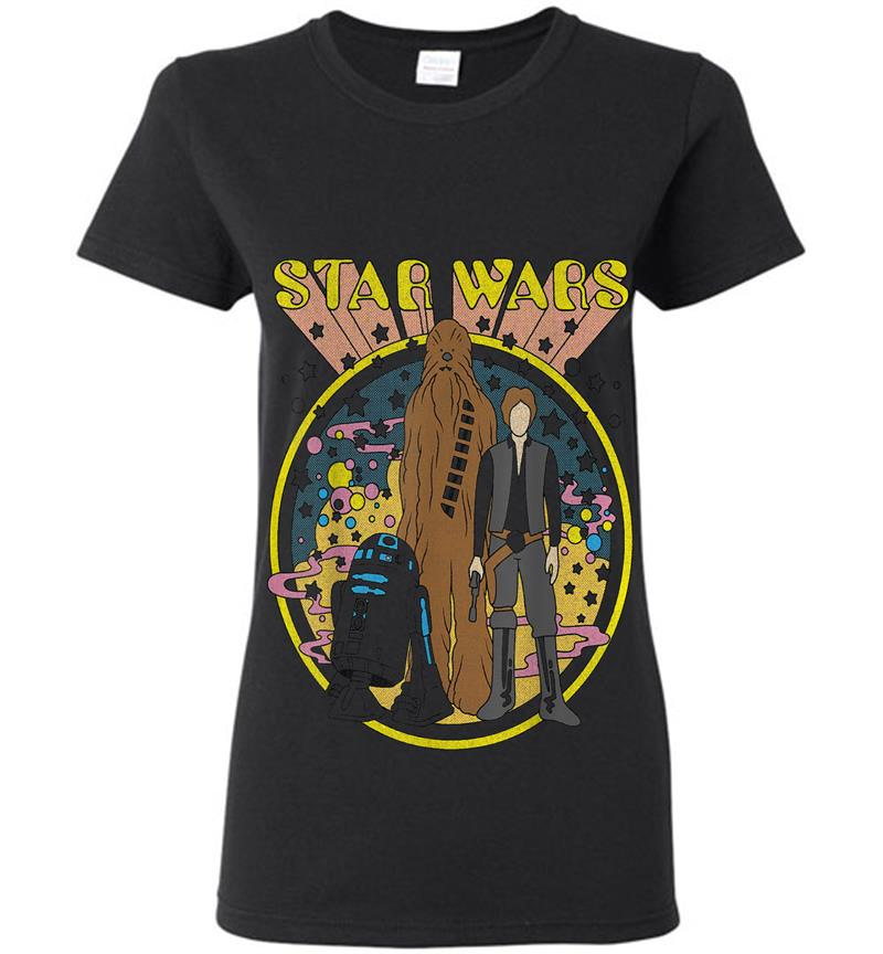 Star Wars Vintage Psych Rebels Womens T-Shirt