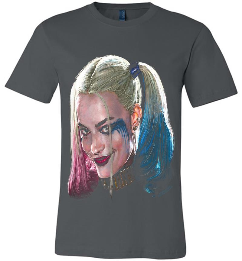 Suicide Squad Harley Quinn Head Premium T-Shirt