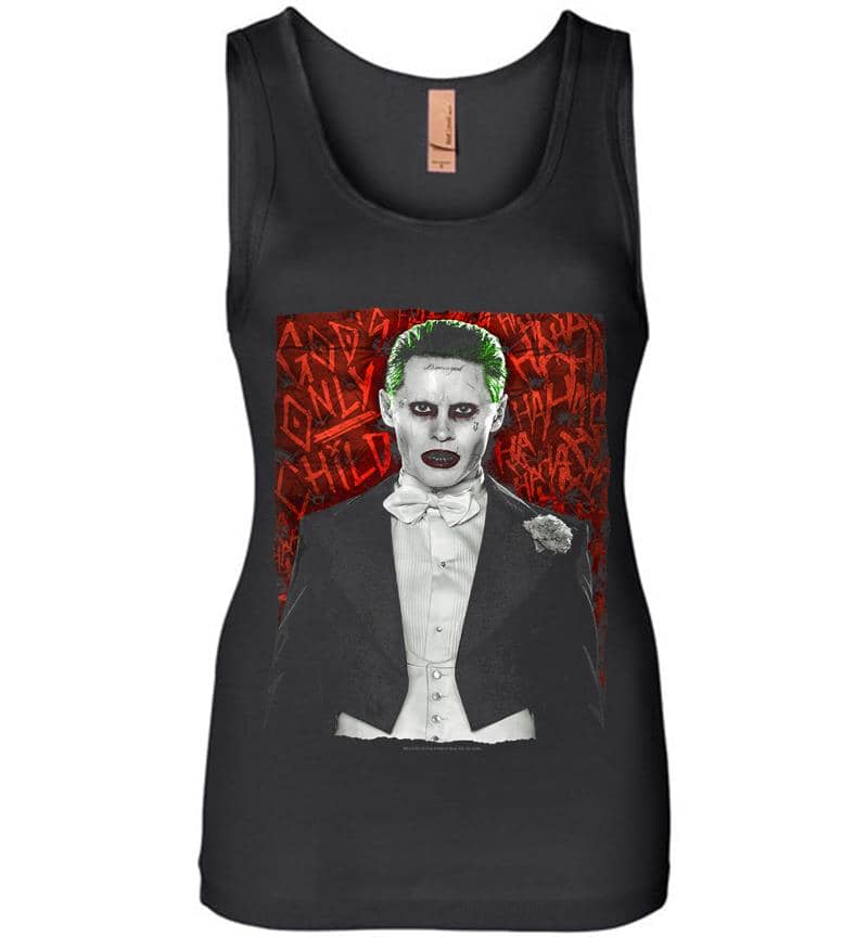 Suicide Squad Joker Dressed To Kill Womens Jersey Tank Top
