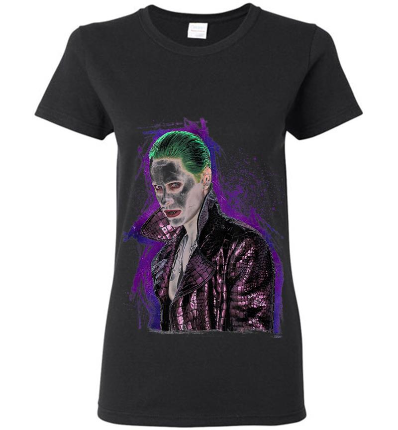Suicide Squad Joker Stare Womens T-Shirt